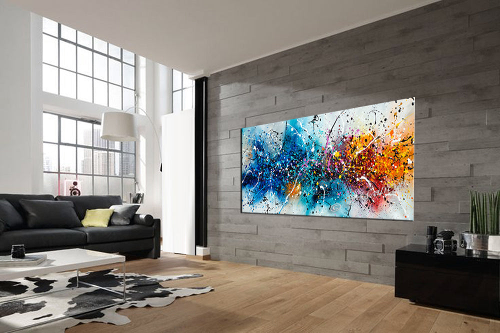 Where to buy Jackson Pollock Style Painting - Large Modern Art - Vintage Beauty 149 - LargeModernArt