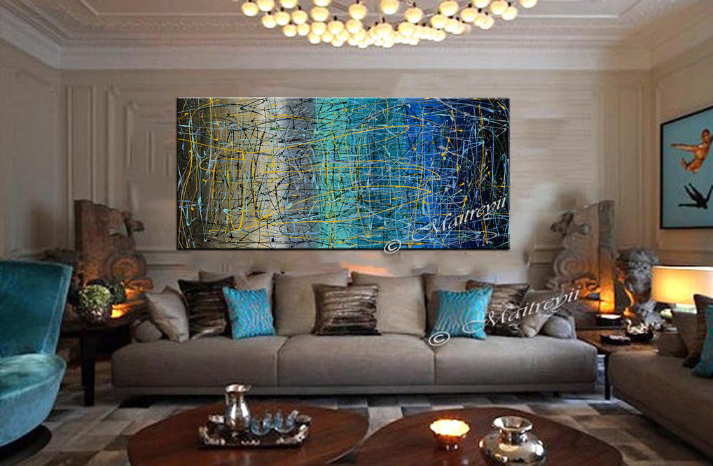 Big Paintings for sale | Jackson Pollock | LargeModernArt - Vintage Beauty 63 - LargeModernArt