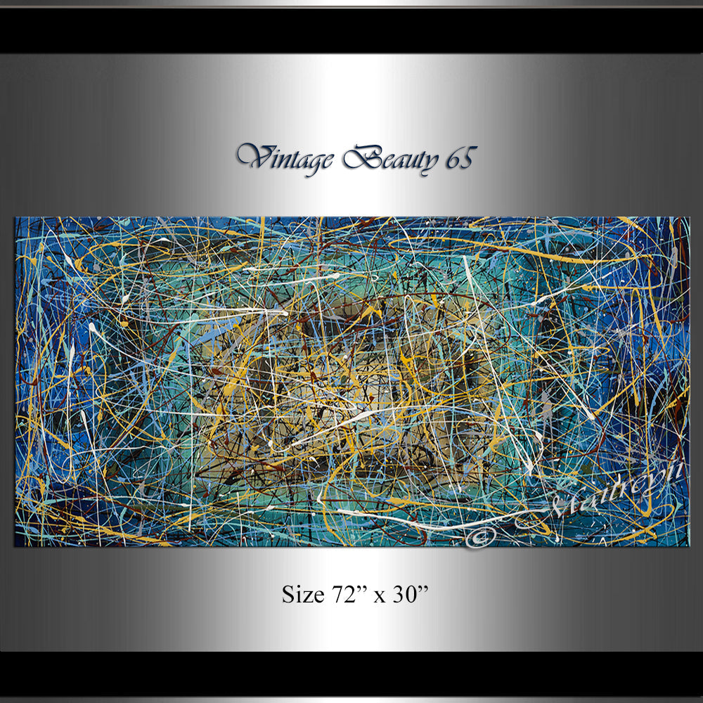Abstract Paintings Gallery | Jackson Pollock | LargeModernArt - Vintage Beauty 65 - LargeModernArt