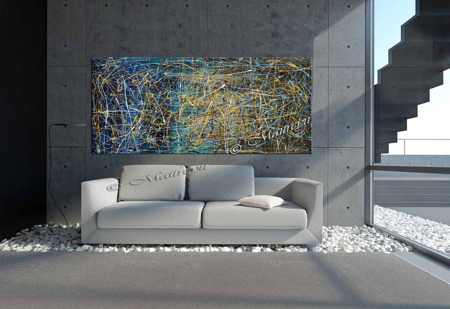 Large Paintings Online | Jackson Pollock | Large Modern Art - Vintage Beauty 66 - LargeModernArt