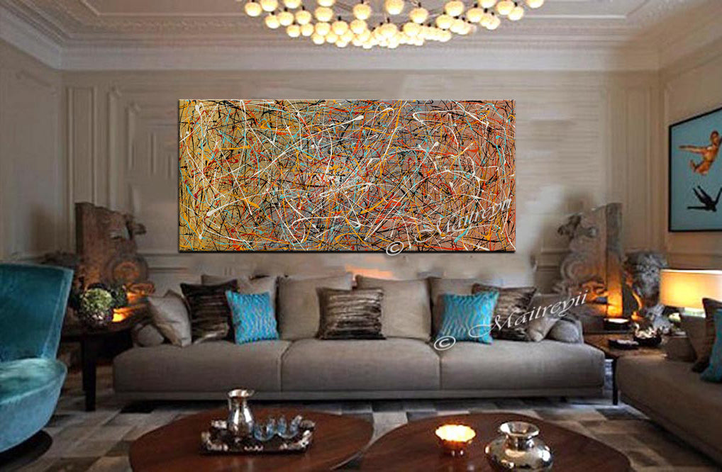 Jackson Pollock the deep | LargeModernArt - Vintage Beauty 80 - LargeModernArt