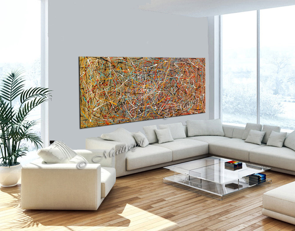 Jackson Pollock the deep | LargeModernArt - Vintage Beauty 80 - LargeModernArt