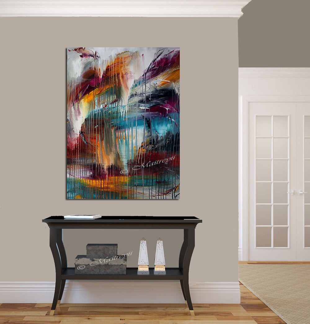 Original Painting Modern Decor - Waterfall Beauty 8 - LargeModernArt