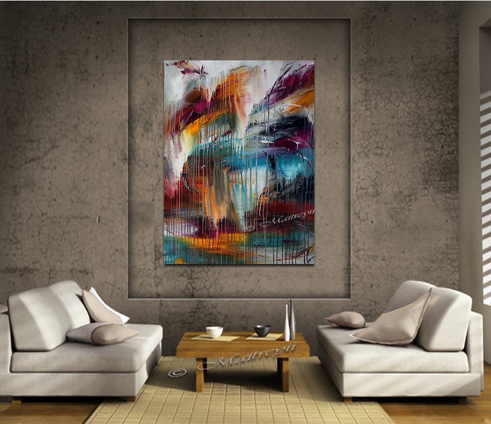 Original Painting Modern Decor - Waterfall Beauty 8 - LargeModernArt