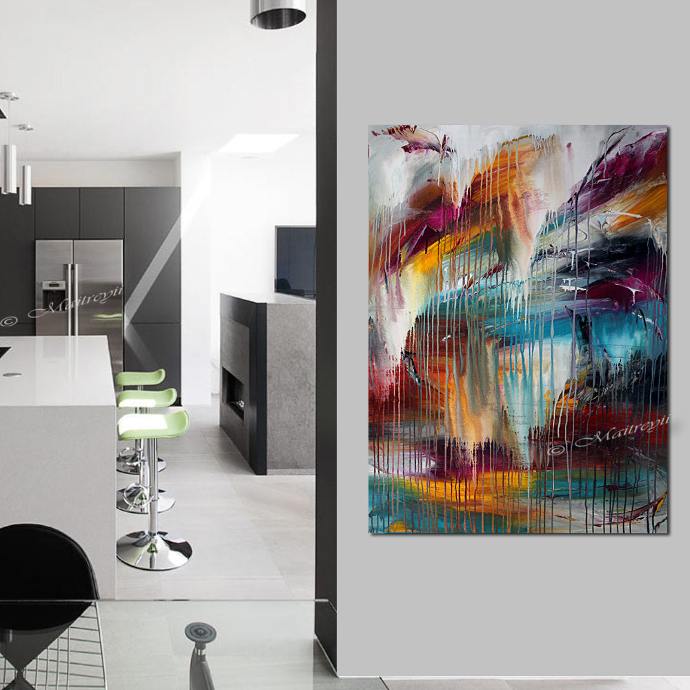 Original Painting Modern Decor - Waterfall Beauty 8 - LargeModernArt