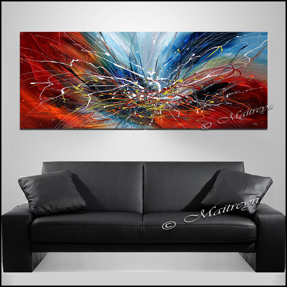 Large Modern Art Oil Painting on Canvas - Modern Wall Art Amazing Abstract